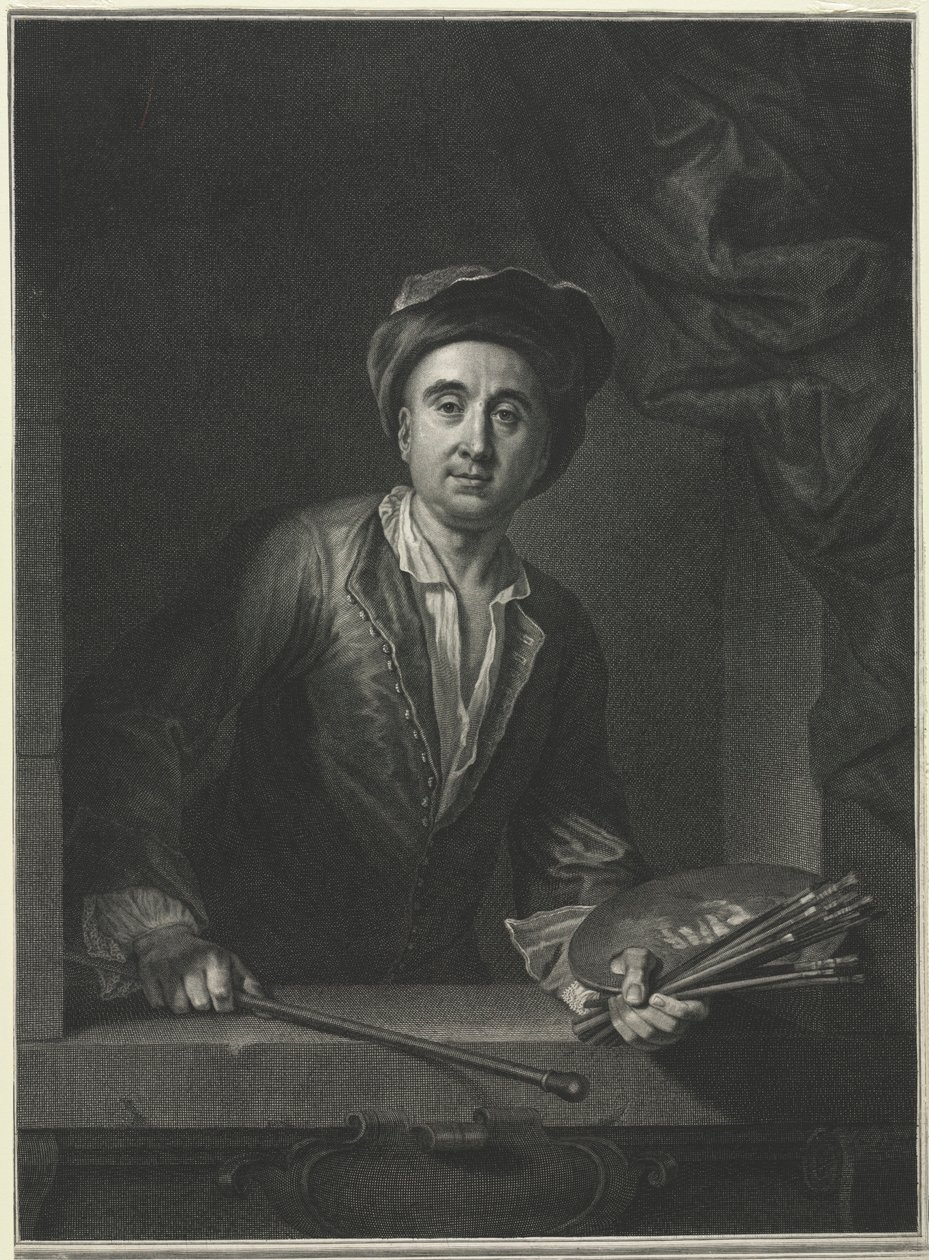 Bir Otoportreden Sonra François de Troy. by Pierre Imbert Drevet