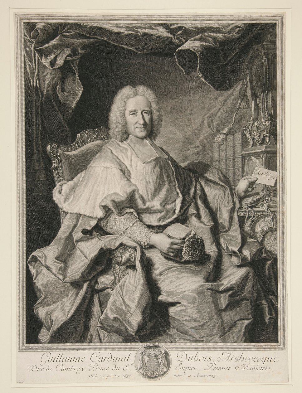 Guillaume Kardinal Dubois by Pierre Imbert Drevet