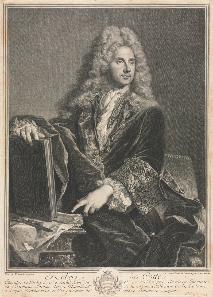 Robert de Cotte. by Pierre Imbert Drevet