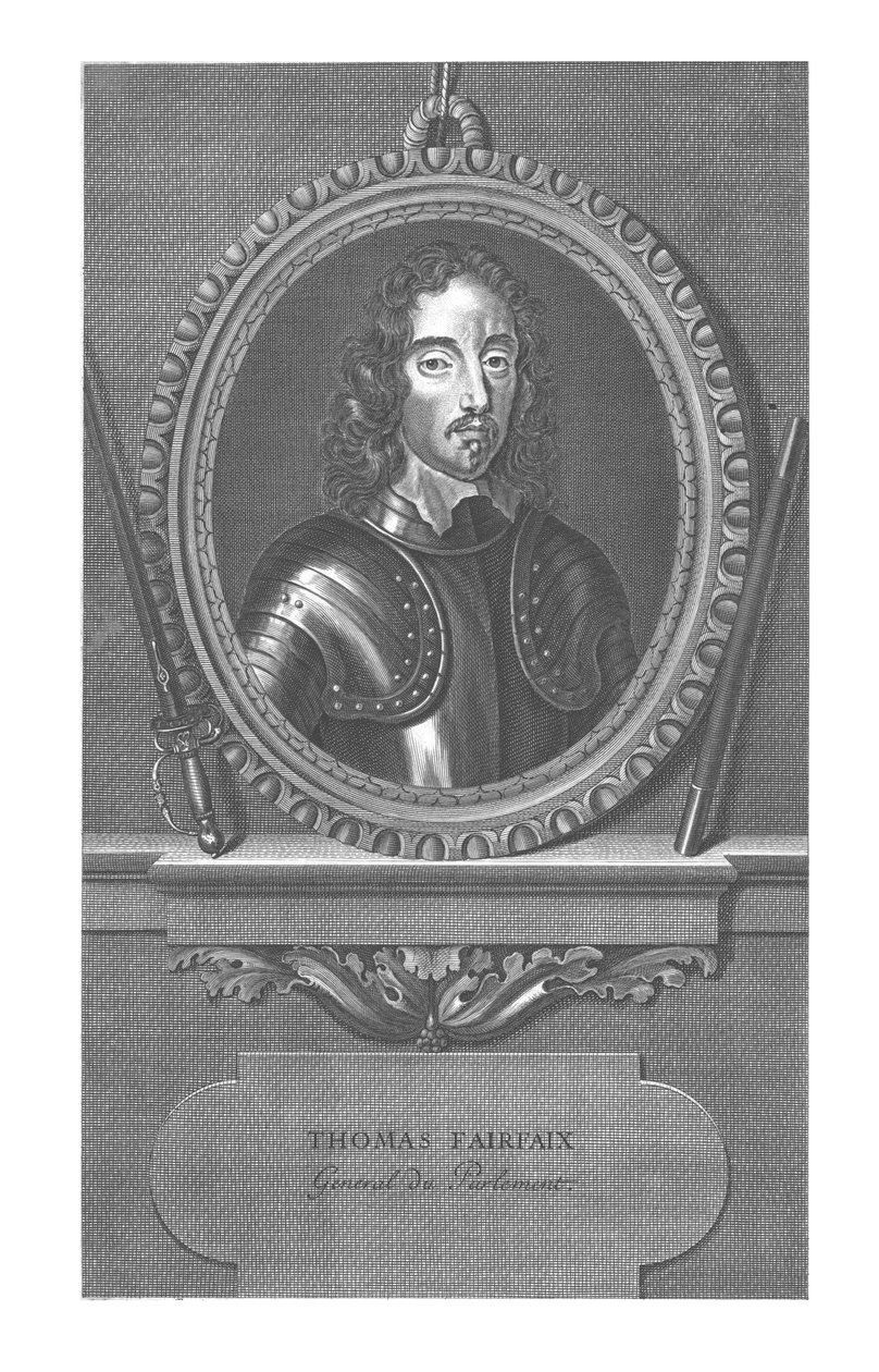 Thomas Fairfax, 18. yüzyılın başlarında. by Pierre Imbert Drevet