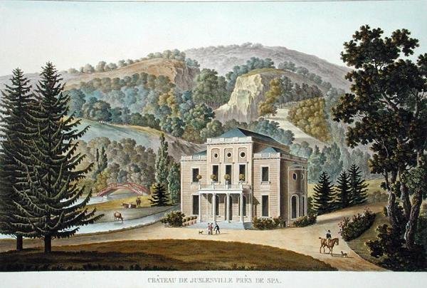 Juslenville Şatosu, Spa yakınında, Pierre Jacques Goetghebuer tarafından 