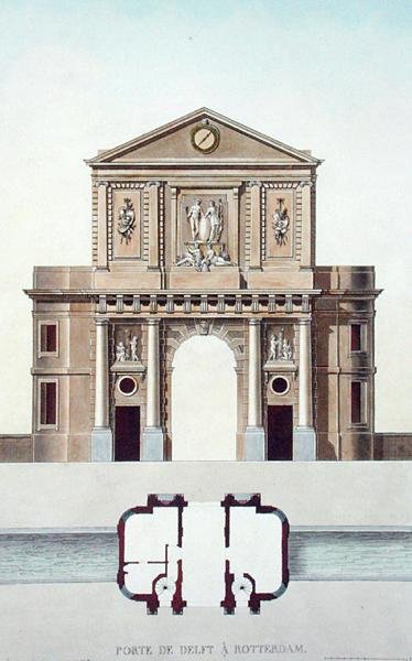 Gateway of Delft, Rotterdam, Pierre Jacques Goetghebuer tarafından 