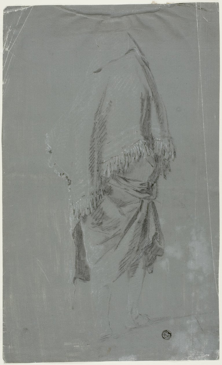 Arkadan Görülen Şallı Kadın by Pierre Jacques Volaire