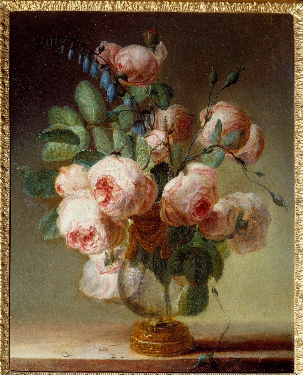 Çiçek vazosu Bir buket şakayık. Pierre Joseph Redoute (1759-1840) tarafından yapılan resim 19. yüzyıl Güneşi. 0,46x0,37 m Rouen, Güzel Sanatlar Müzesi by Pierre Joseph Redouté