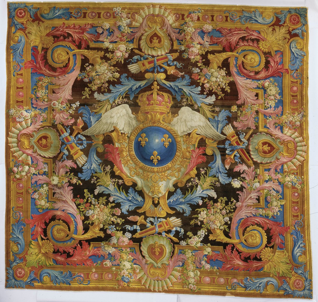 Louis XV savonnerie halısı, 1740-50 by Pierre Josse Perrot