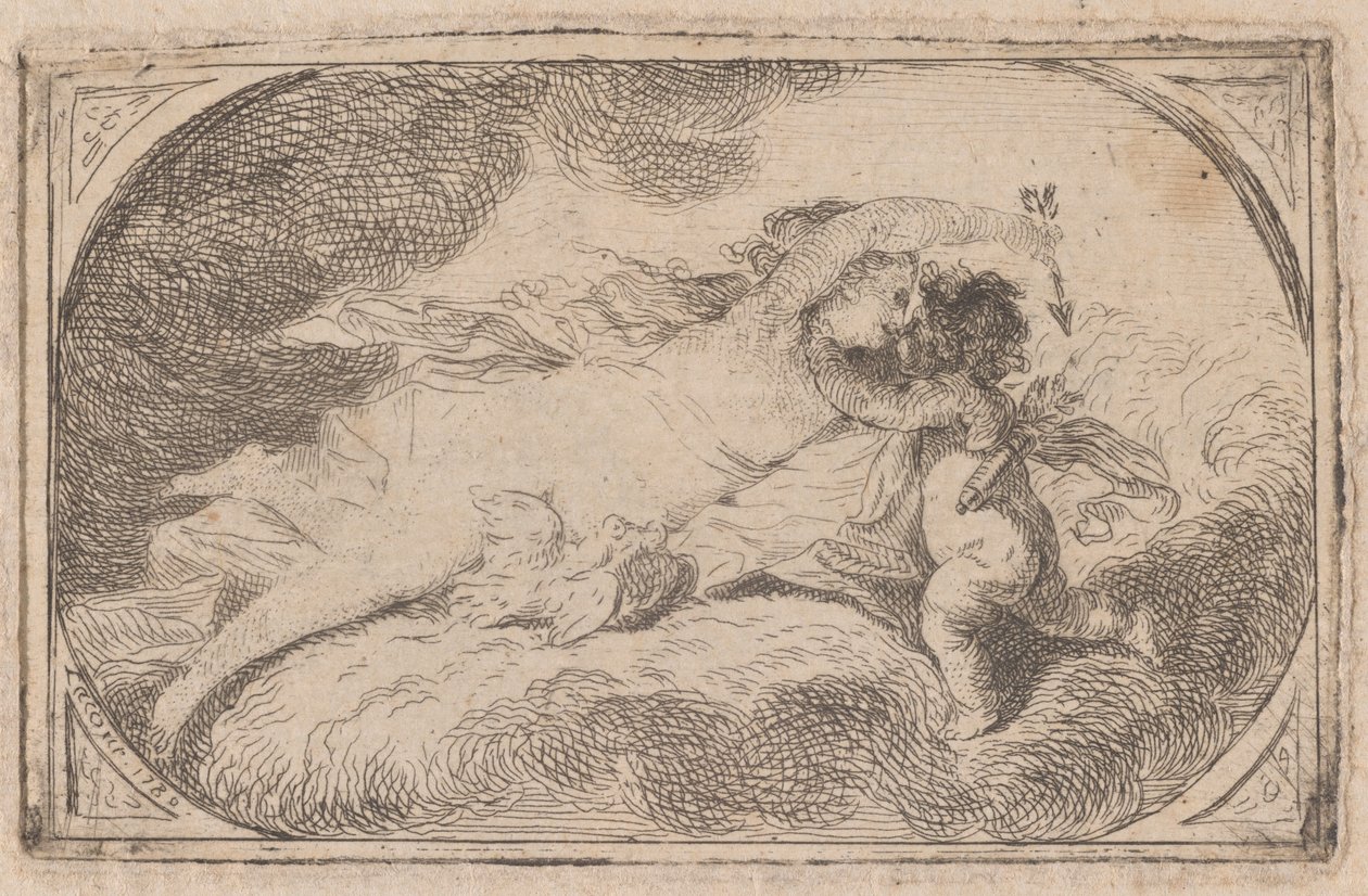Venüs ve Aşk Tanrısı by Pierre Lacour the Elder