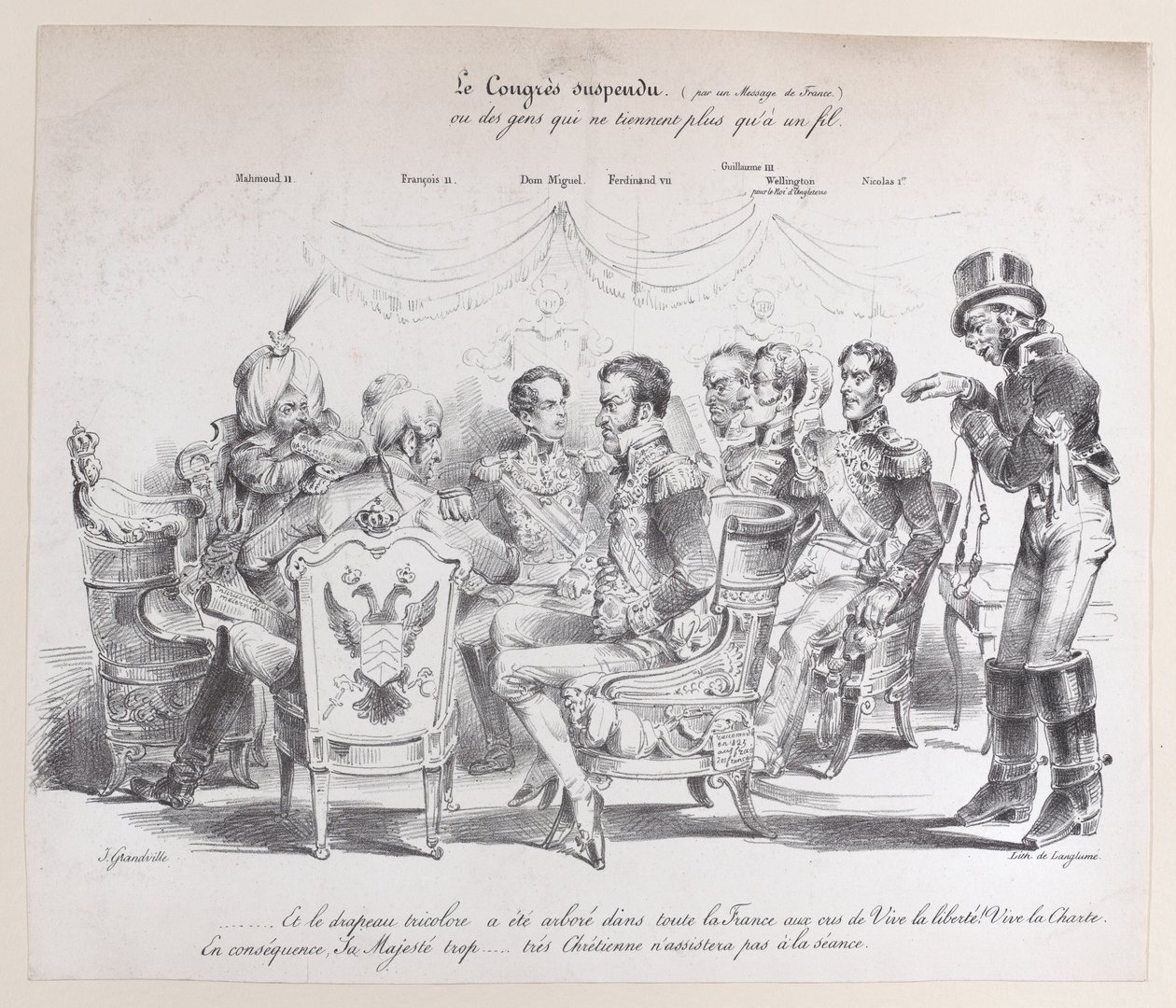 Askıya Alınmış Kongre, ca. 1829. by Pierre Langlumé