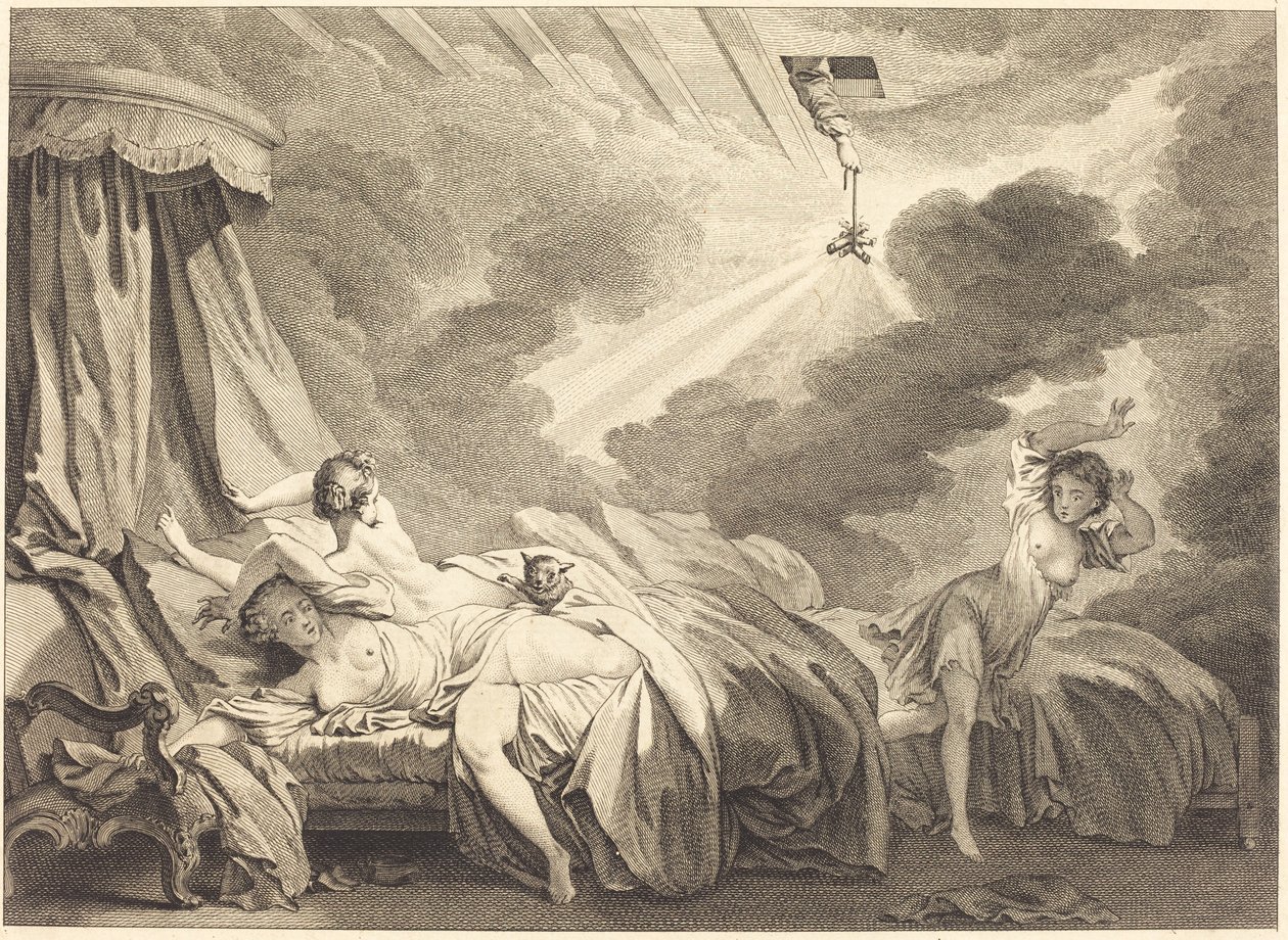 Havai fişekler by Pierre Laurent Auvray after Jean Honoré Fragonard