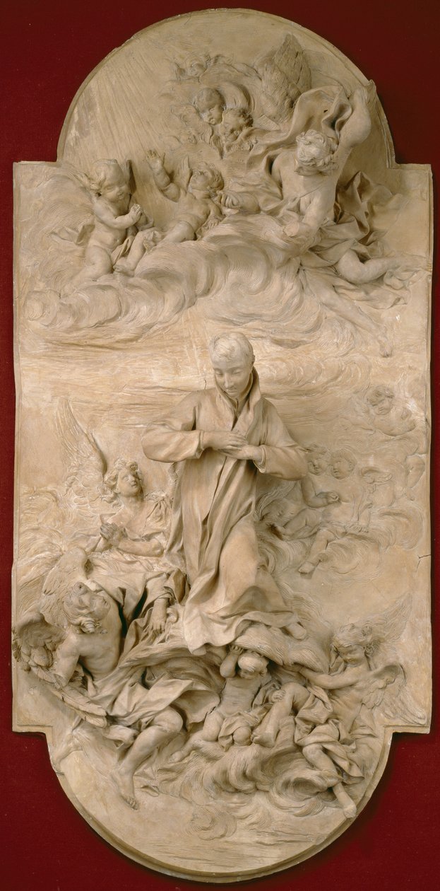 S. Luigi Gonzaga in Glory, 1696 dolayları (pişmiş toprak) by Pierre Legros