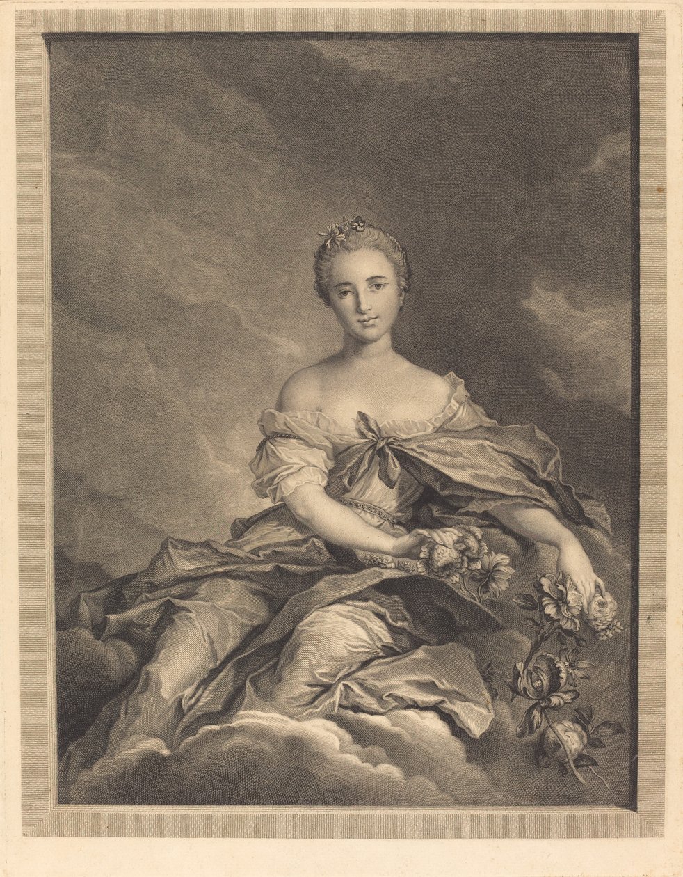 Flore bir oğul kolu by Pierre Maleuvre after Jean Marc Nattier