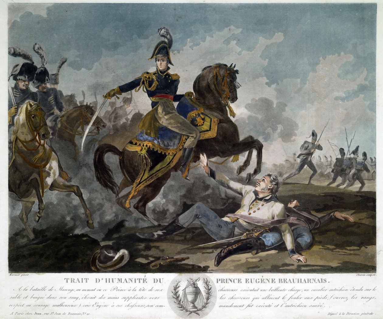 Eugene de Beauharnais'in Kıtası (1781-1824) - Martinet, Pierre (1781-?) - yaklaşık 1814 - Aquatint - 34,8x42 - Özel Koleksiyon by Pierre Martinet