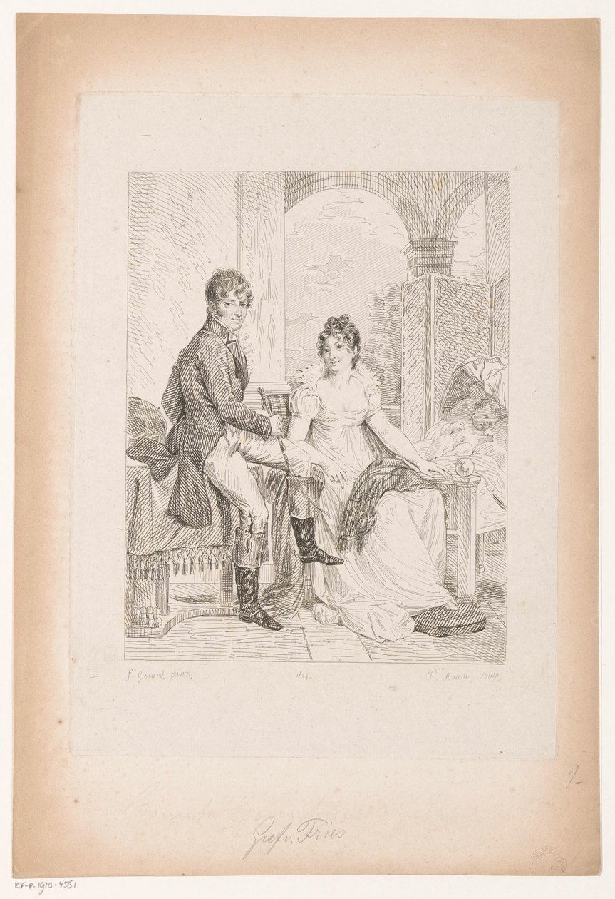 Moritz von Fries ve eşinin portresi Baron Gérard