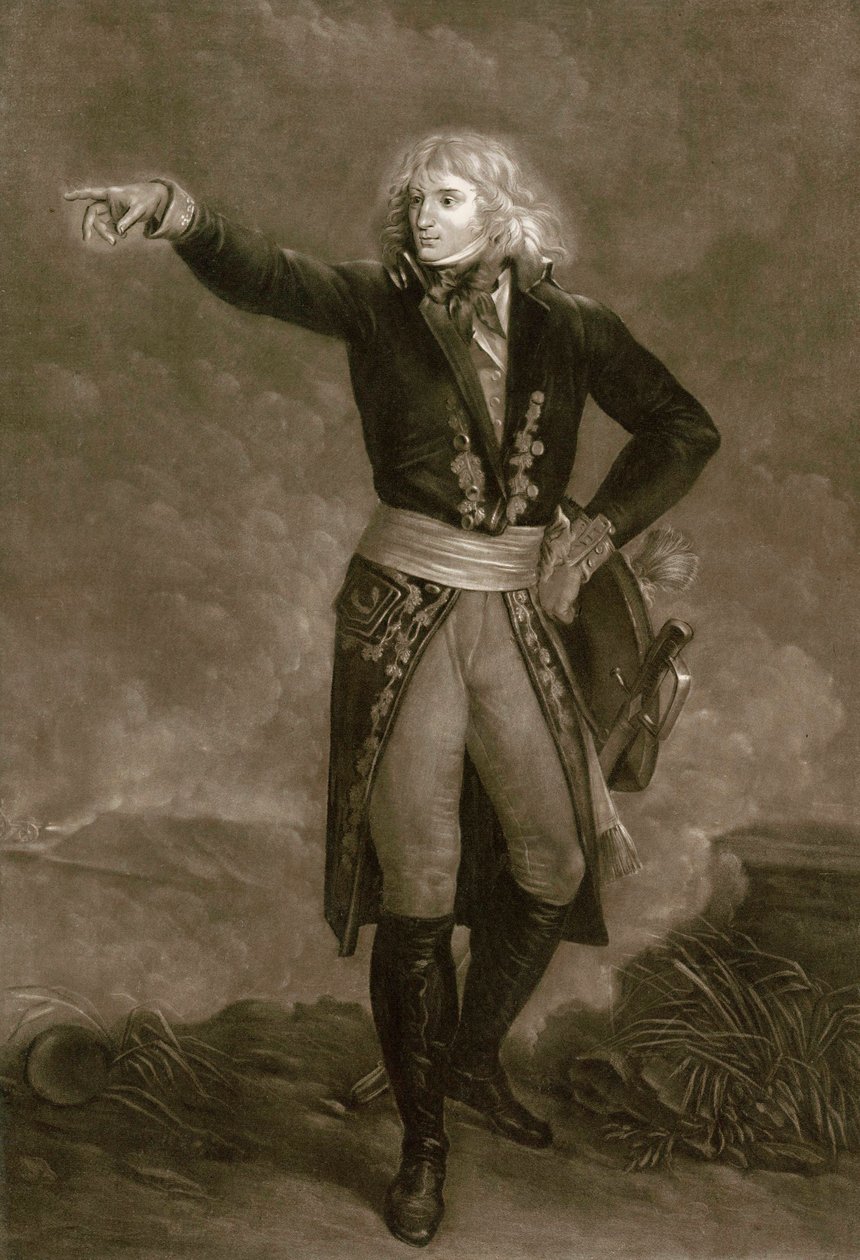 Napolyon Bonapart İtalya Ordusu Başkomutanı olarak (1796-1797) - Pierre Michel (Pierre-Michel) Alix tarafından gravür (1762-1817) by Pierre Michel Alix