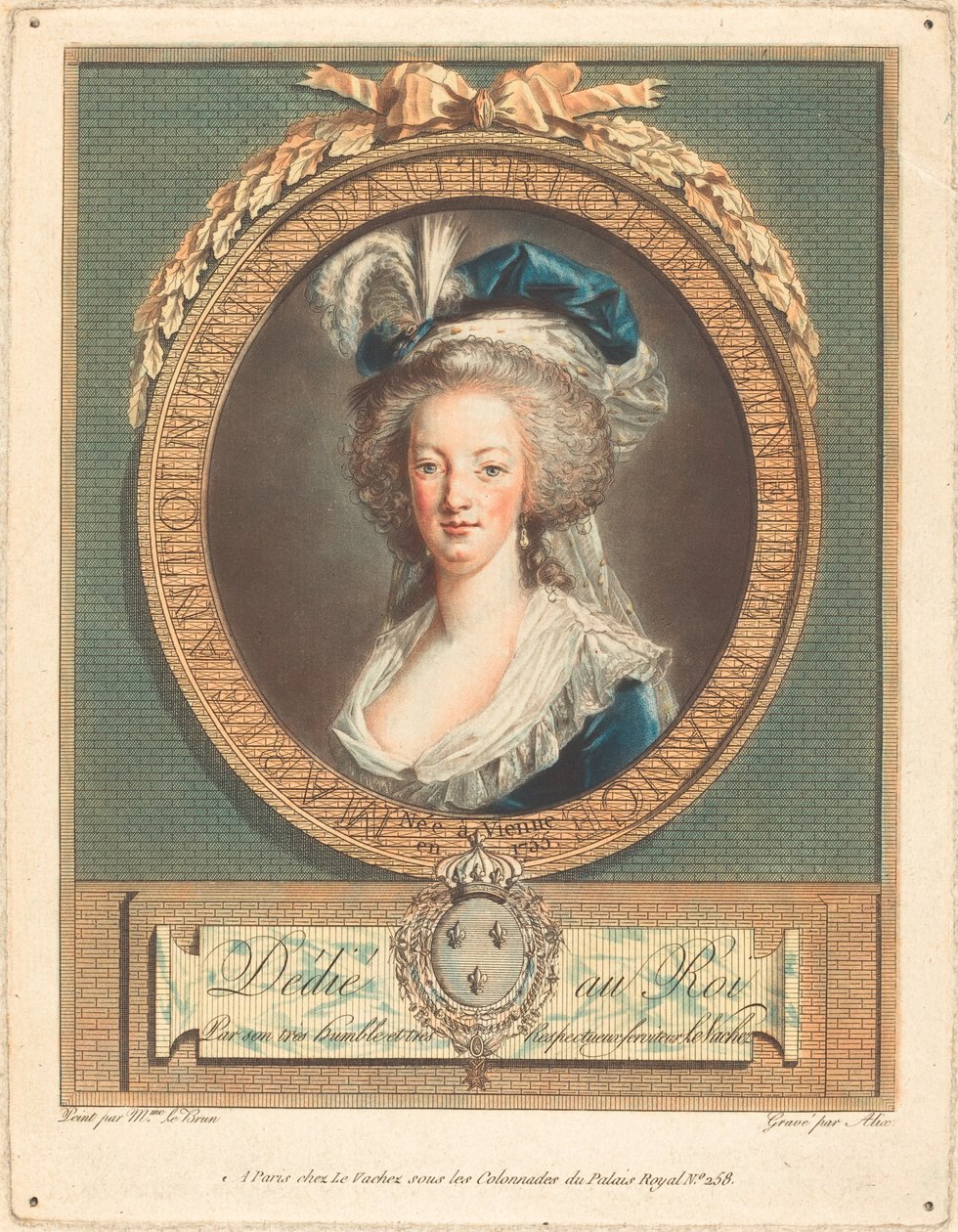 Kraliçe Marie-Antoinette, c. 1789. by Pierre Michel Alix
