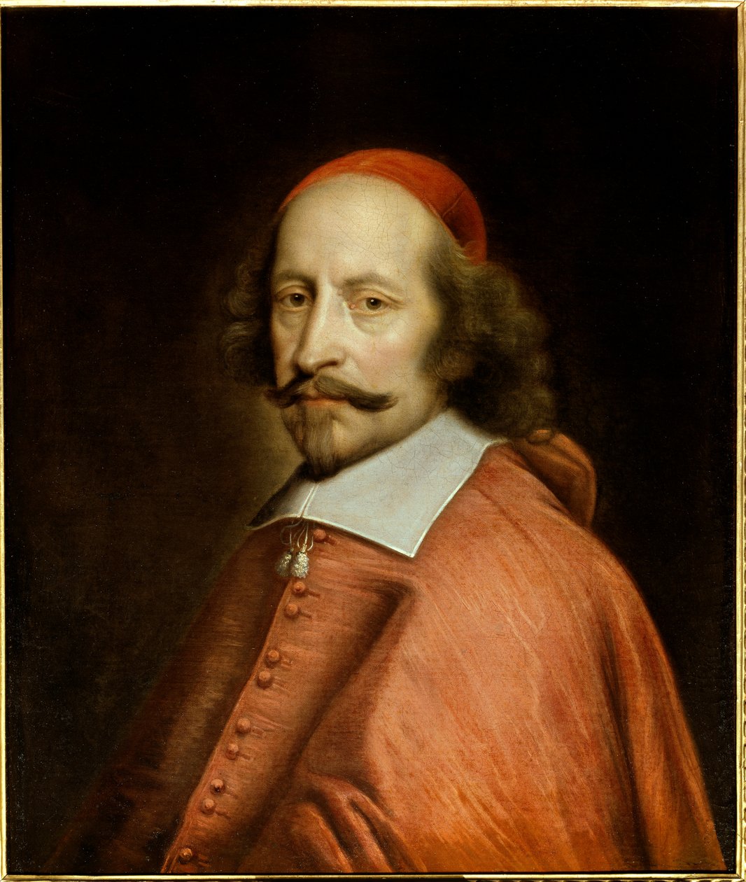 Kardinal Jules Mazarin'in Portresi (1602-1661) (Giulio Raimondo Mazzarino veya Mazarino), Resim Pierre Mignard (1612-1695) 1661 Güneş. 0.65x0.55 m Chantilly, musee conde - Kardinal Jules Mazarin'in Portresi (1602-1661) (Giulio Raimondo Mazzarino ve by Pierre Mignard