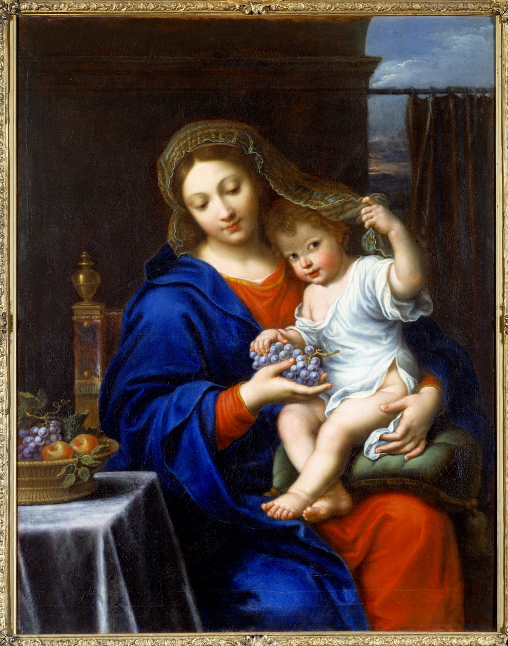 Bakire küme tablosuna sahip Pierre Mignard (1612-1695) 1640 Sun. 1,21x0,94 m by Pierre Mignard