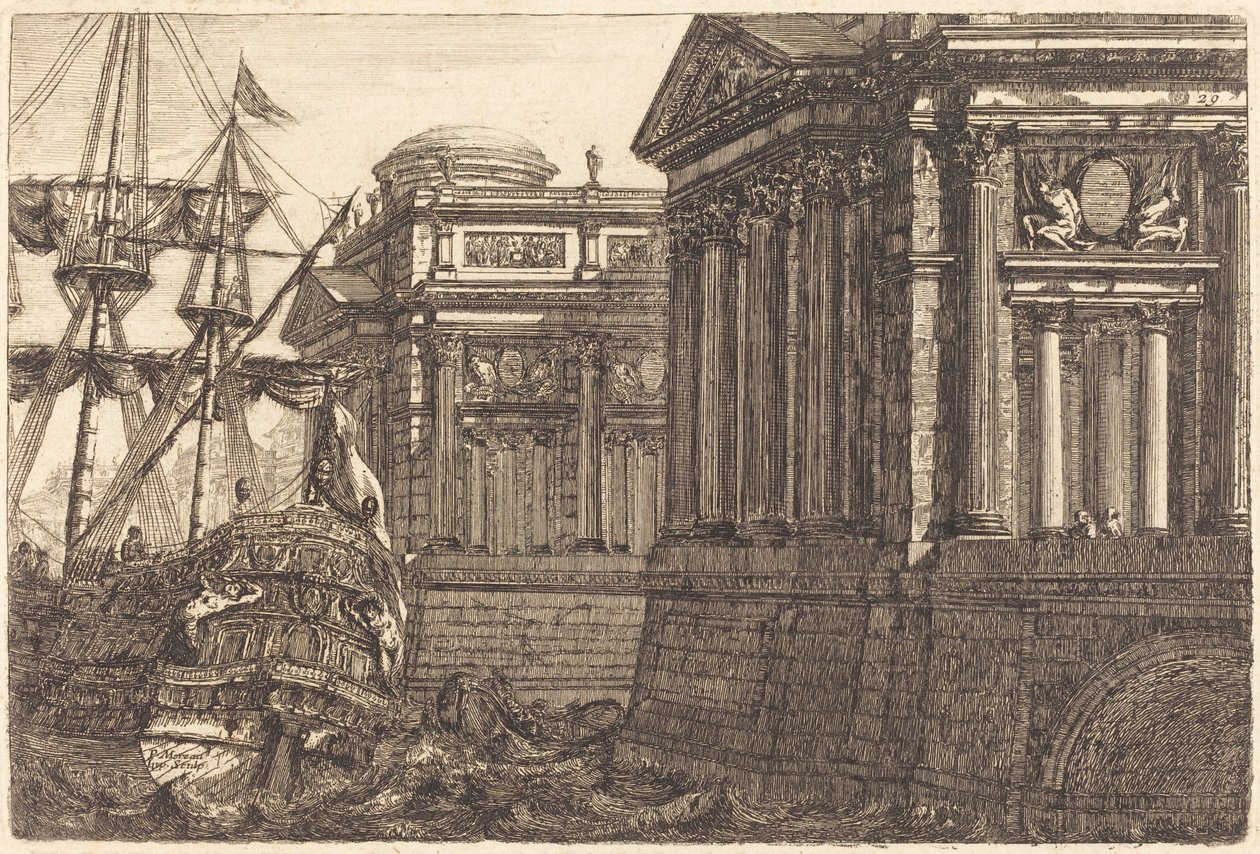 Hayali Liman Sahnesi by Pierre Moreau