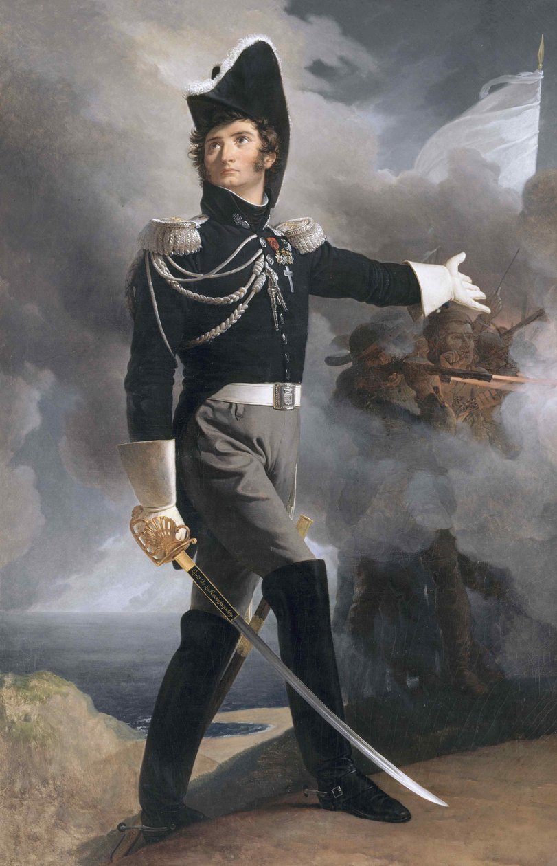 General Louis Duverger, Marquis de La Rochejaquelein 1777-1815, yaklaşık 1819. by Pierre Narcisse Guérin Baron