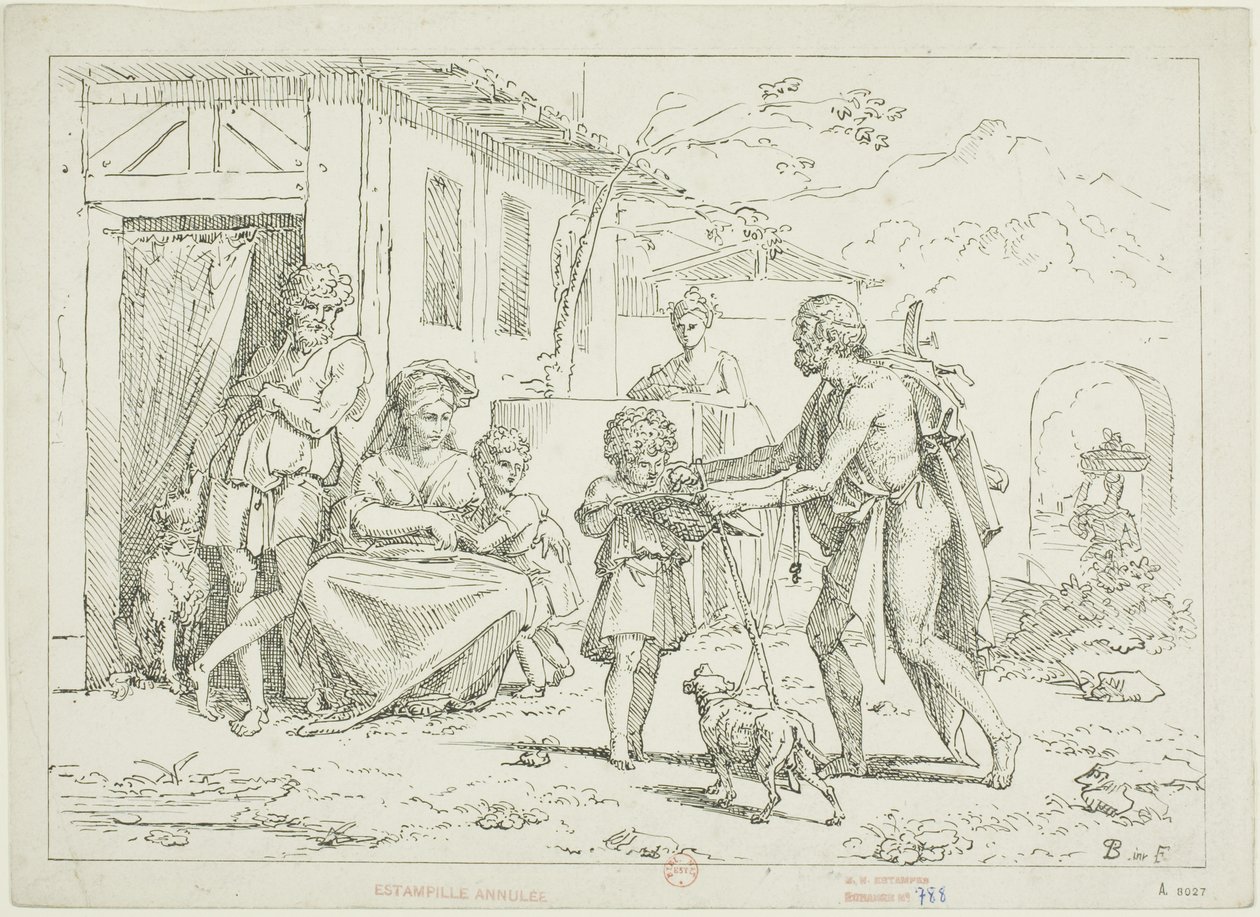 Homeros by Pierre Nolasque Bergeret