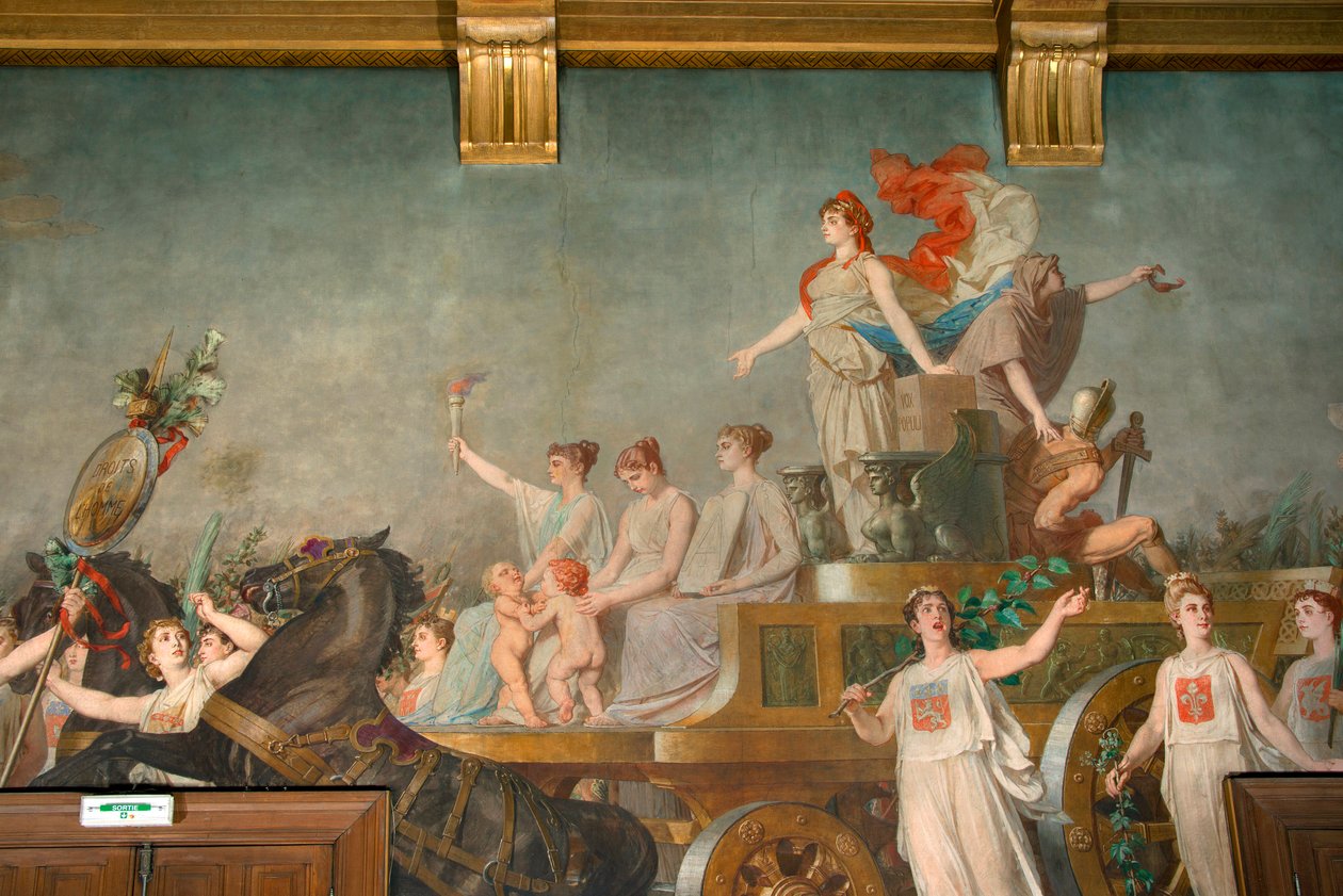 Fresk “”Cumhuriyetin Zaferi”” by Pierre Paul Lêon Glaize