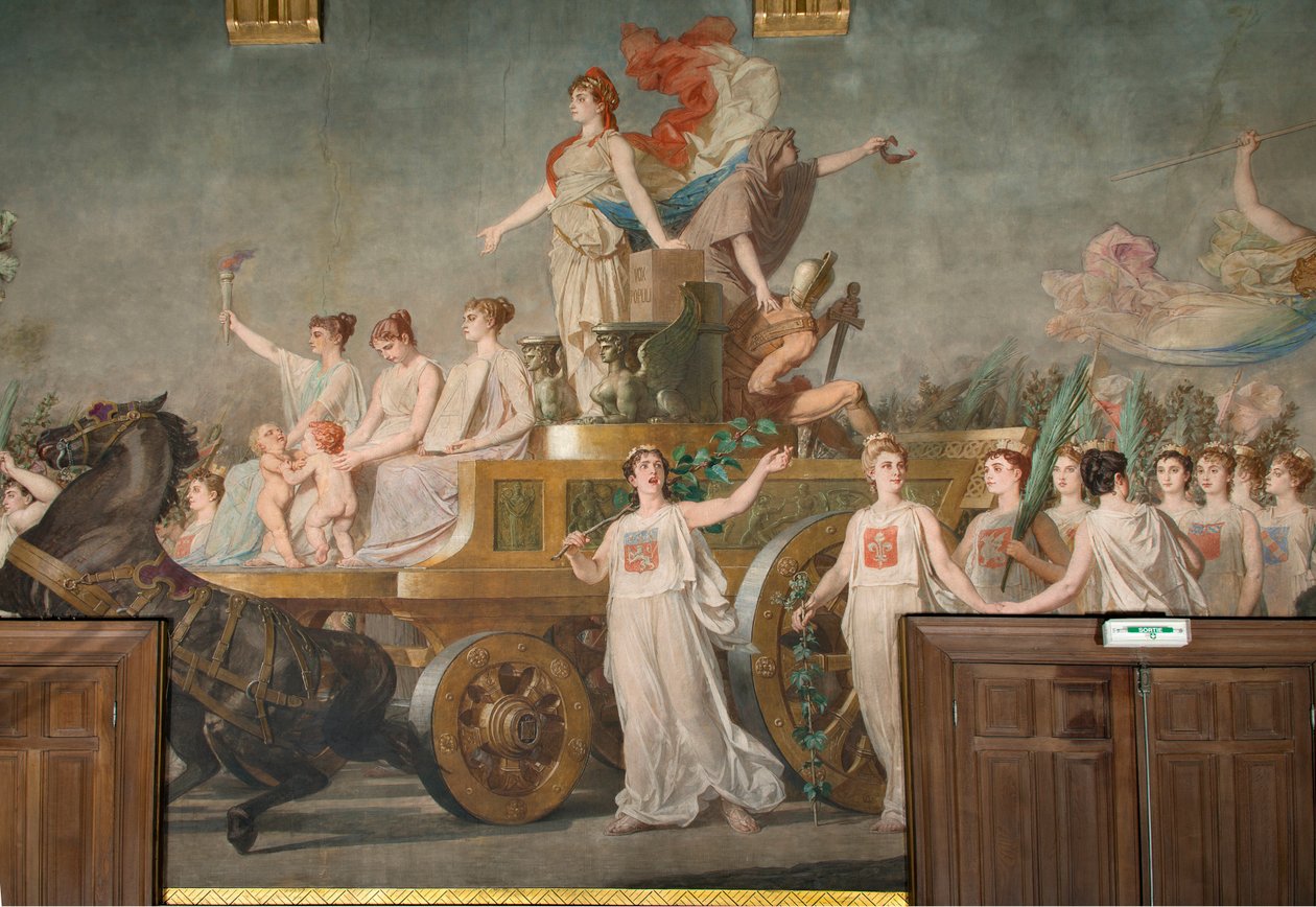 Fresk “”Cumhuriyetin Zaferi”” by Pierre Paul Lêon Glaize