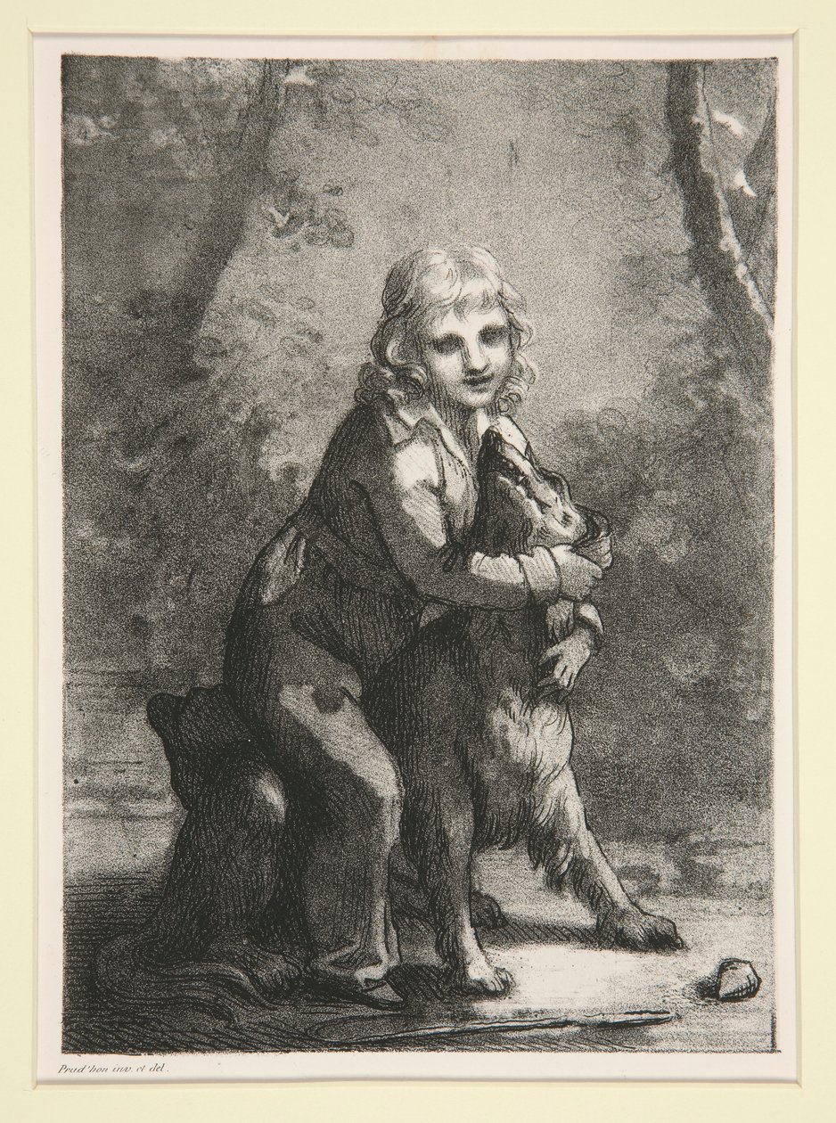 İsimsiz (Köpekli çocuk) by Pierre Paul Prud