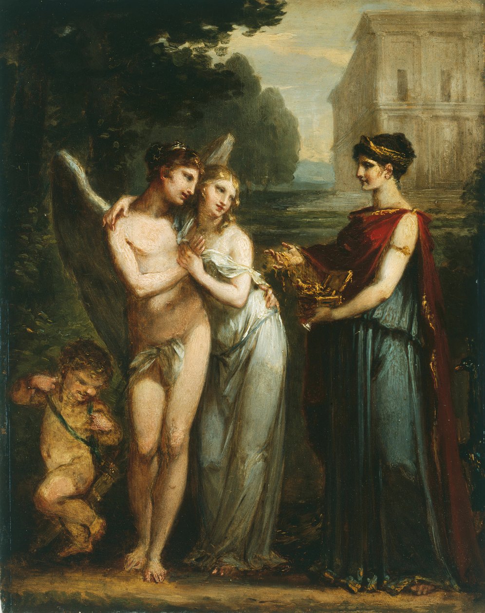 Aşkı ve Zenginliği Tercih Eden Masumiyet, c. 1804. by Pierre Paul Prud