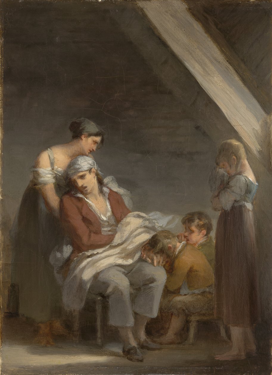 Kederli Bir Aile, 1821 by Pierre Paul Prudhon