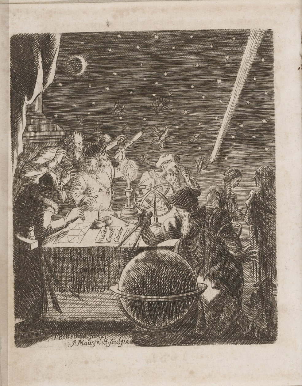 Galileo Çağında Gökleri Gözlemlemek From: Of Importance of Comets, 1681 by Pierre Petit