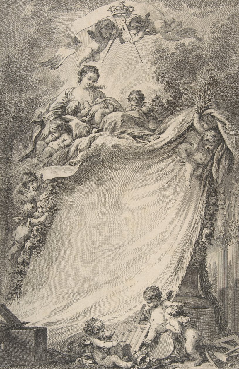 Bordeaux Masonlarının Diploması, François Boucher