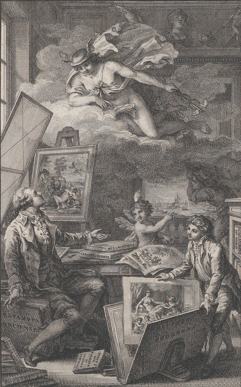 P. FR Anısına. Basan, P.-F koleksiyonunun kataloğu için bir gravür. Başan..., 1798. by Pierre Philippe Choffard