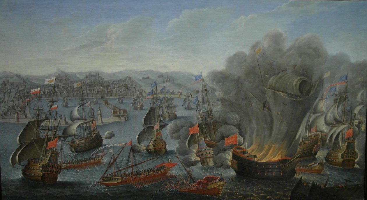 CombateNavalDePalermo16760602PierrePuget1677 by Pierre Puget