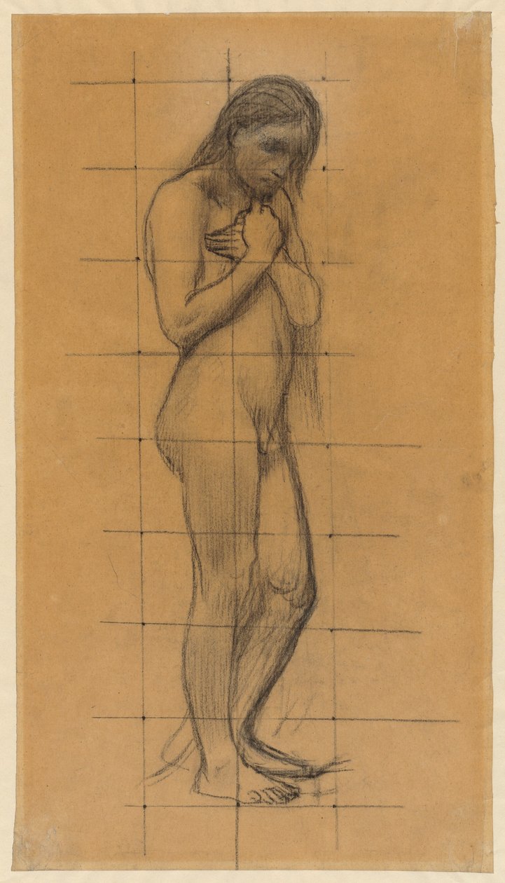 Bir Ayakta Erkek Çıplak by Pierre Puvis de Chavannes