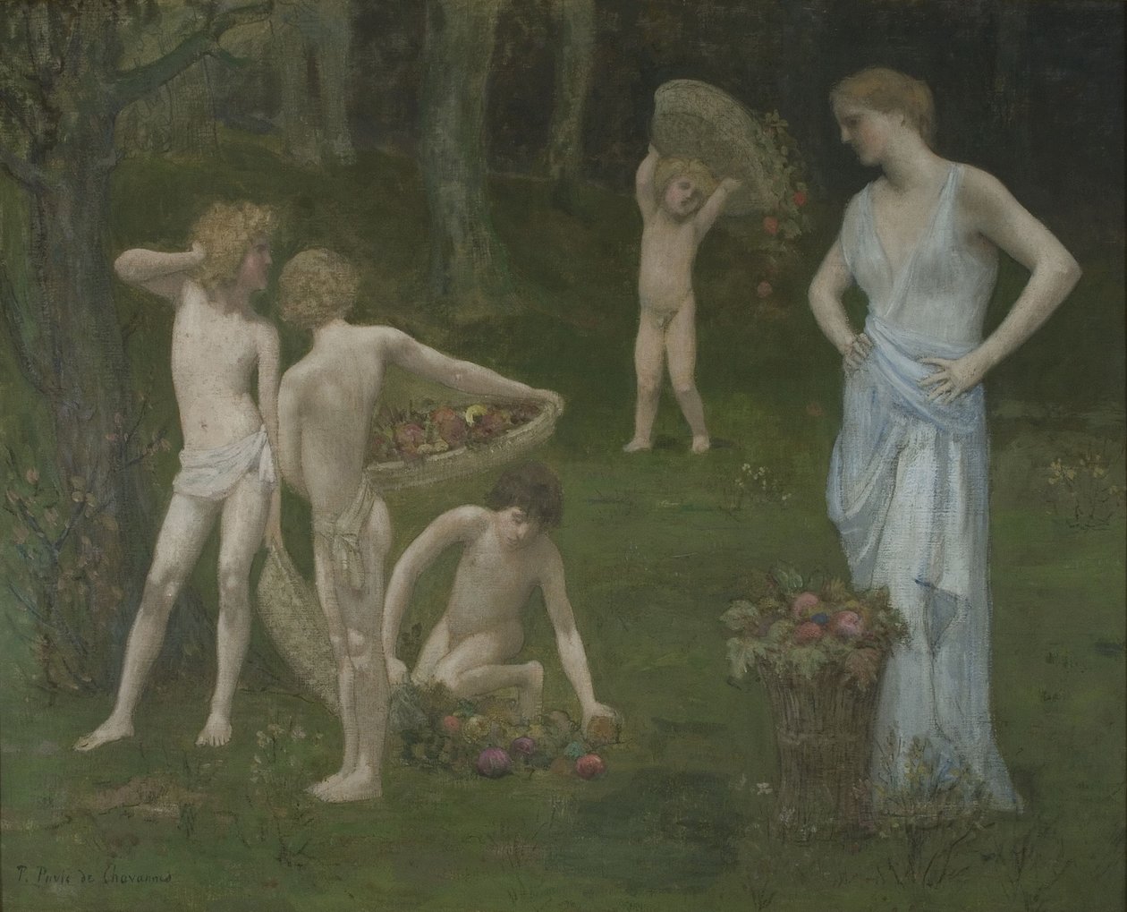 Bahçedeki Çocuklar, c. 1886-1888 by Pierre Puvis de Chavannes