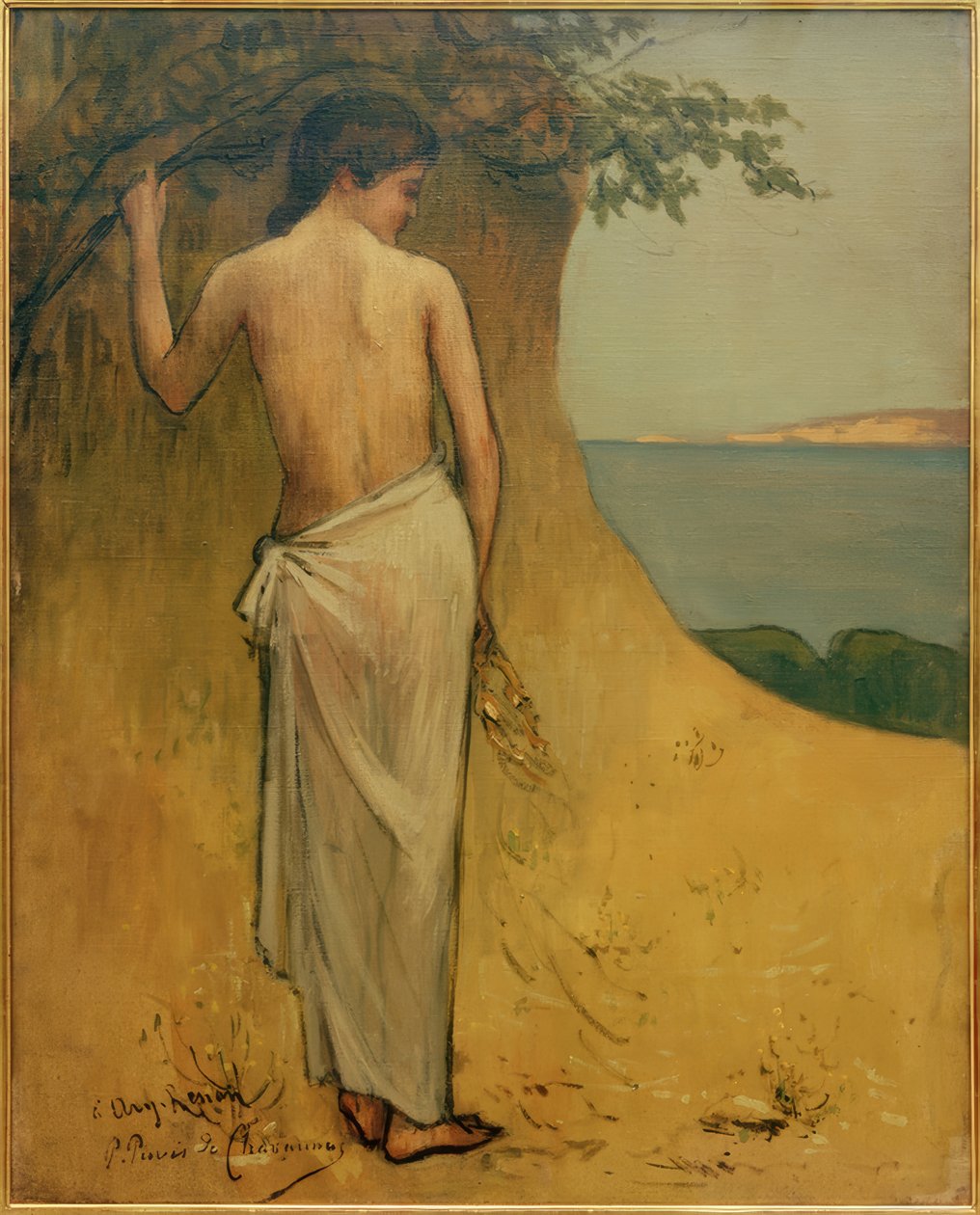 deniz kenarındaki kız by Pierre Puvis de Chavannes