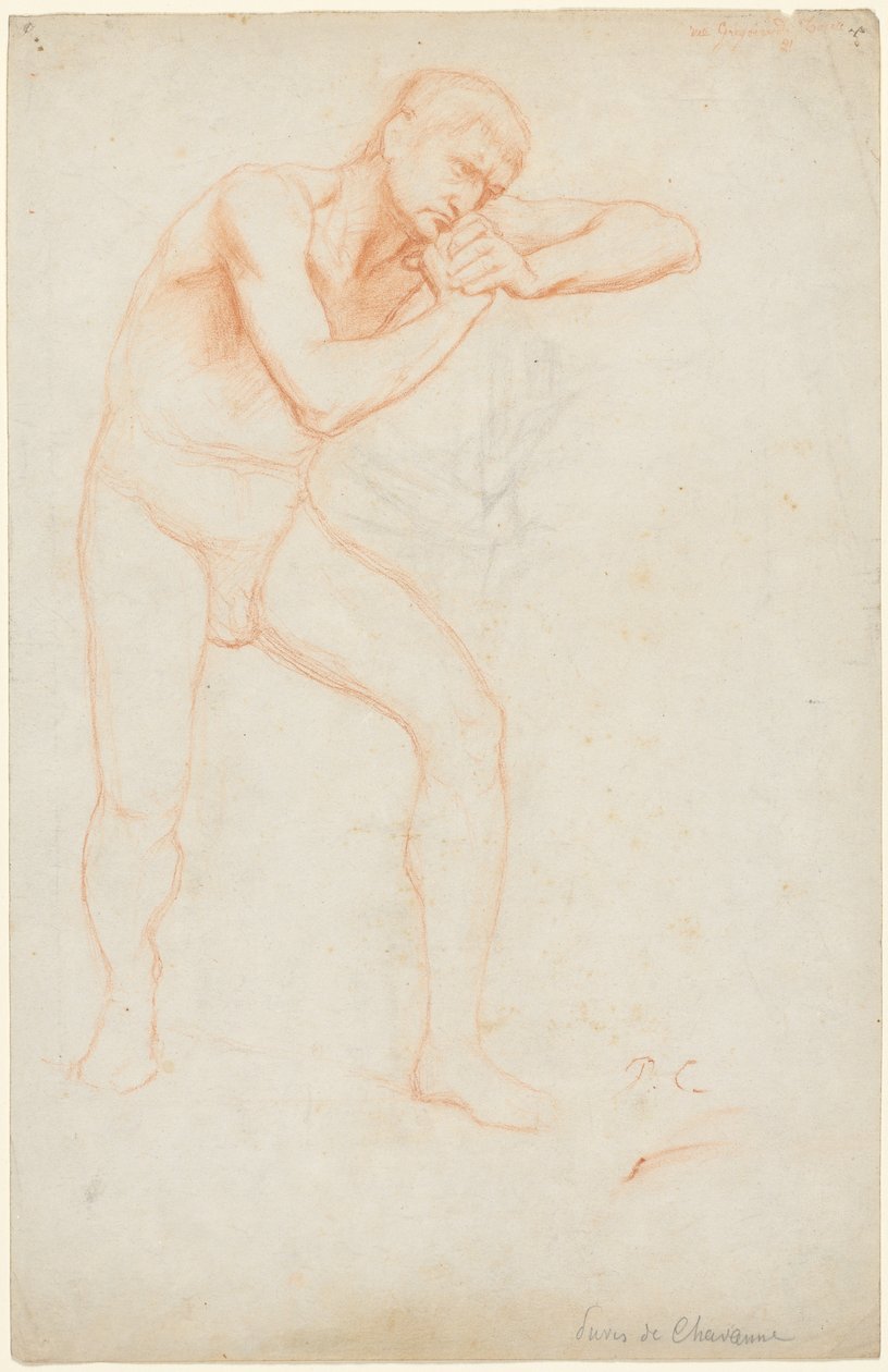 erkek çıplak by Pierre Puvis de Chavannes
