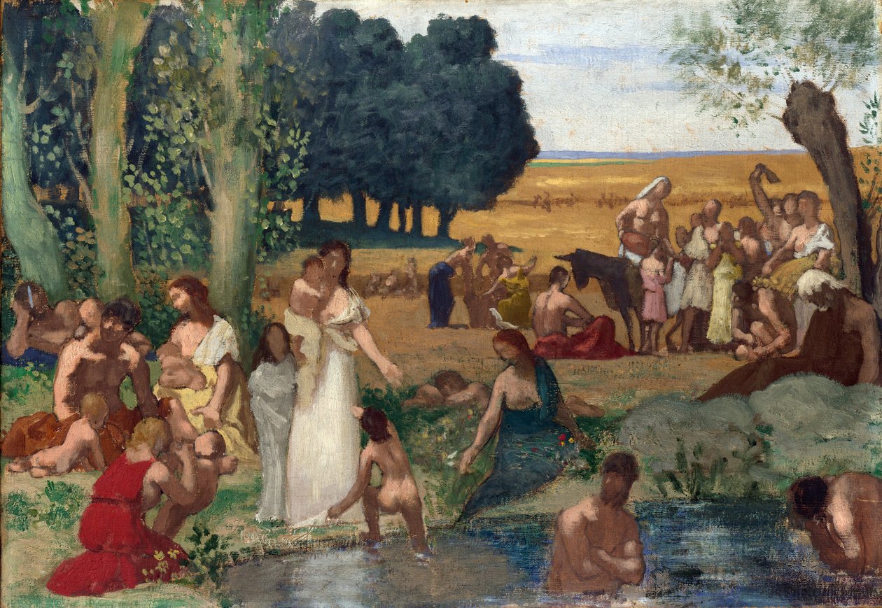Puvis de Chavannes, Pierre Cecil (1824-1898) 1873 öncesi tuval üzerine yağlı boya National Gallery, Londra 43,2x62,2 by Pierre Puvis de Chavannes