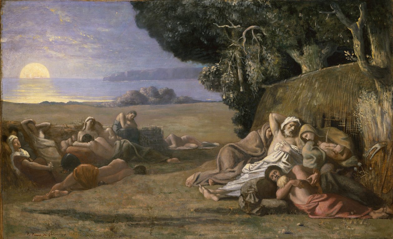 Uyku, yaklaşık 1867-70 by Pierre Puvis de Chavannes