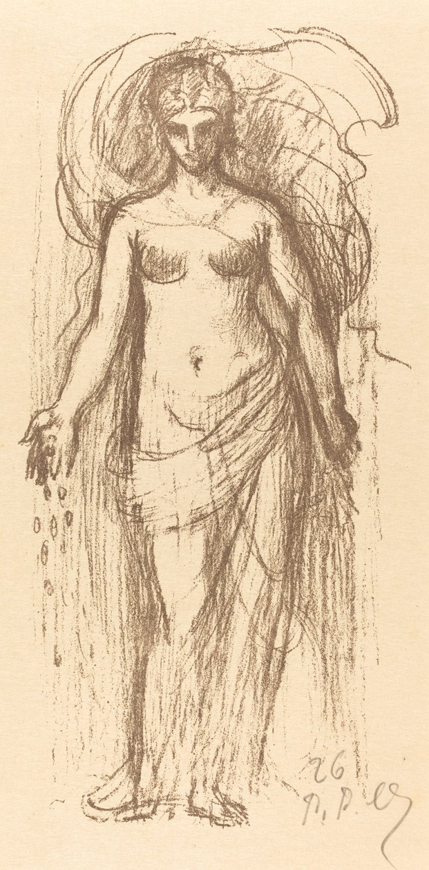 Kadının İncelenmesi (Bereket) by Pierre Puvis de Chavannes