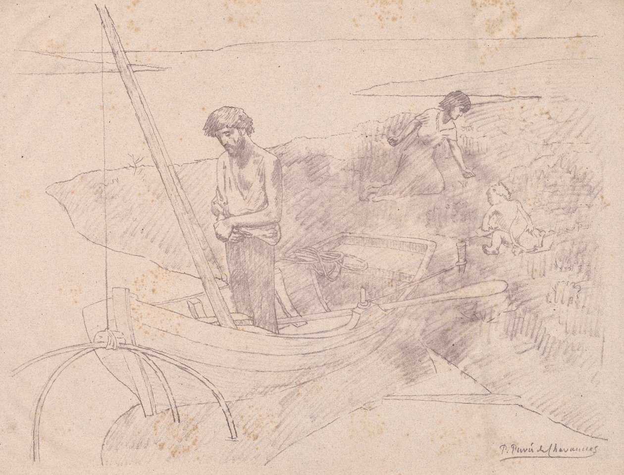 Zavallı Balıkçı by Pierre Puvis de Chavannes