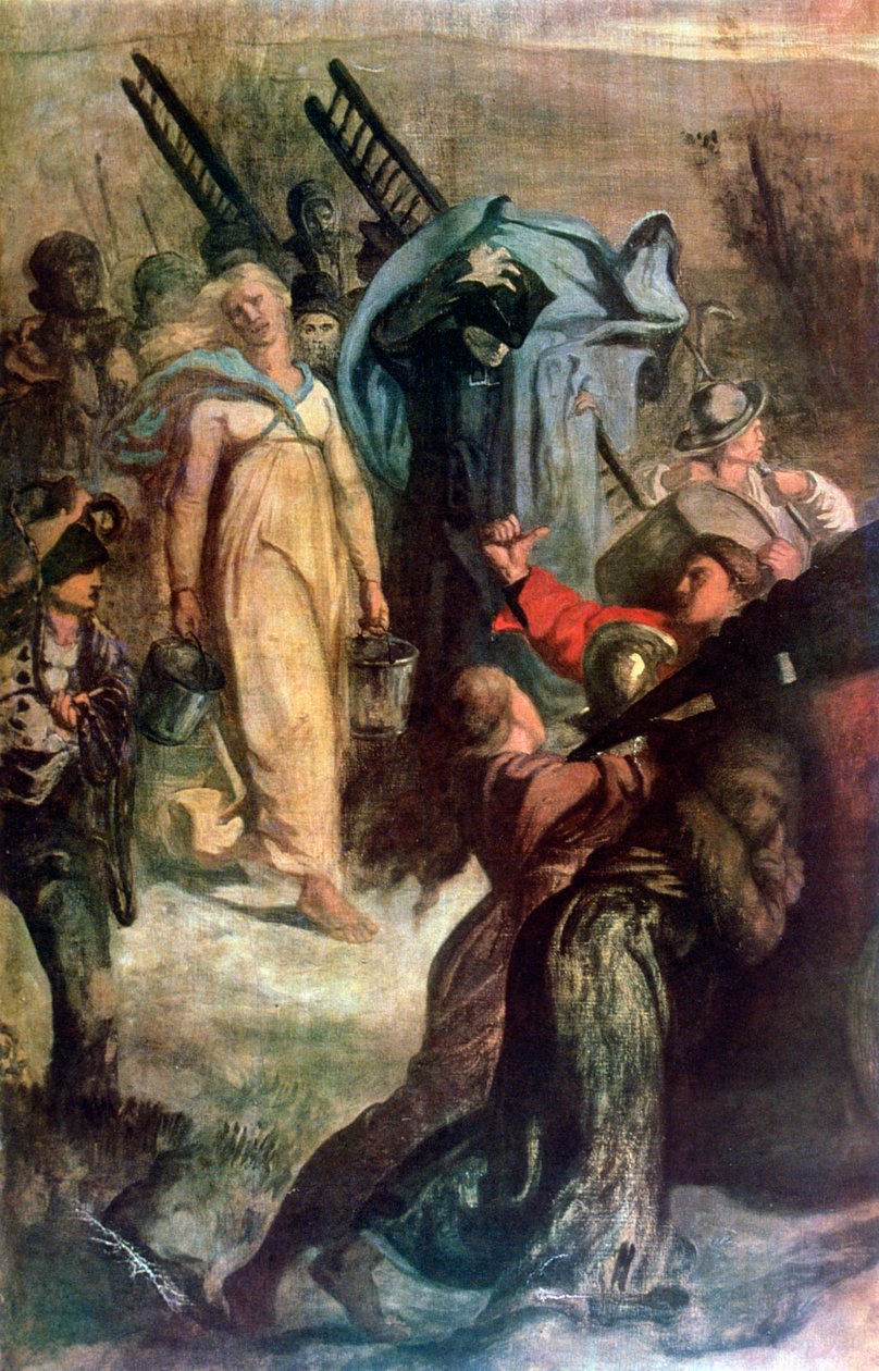 Köy İtfaiyecileri, detay, 1857 by Pierre Puvis de Chavannes