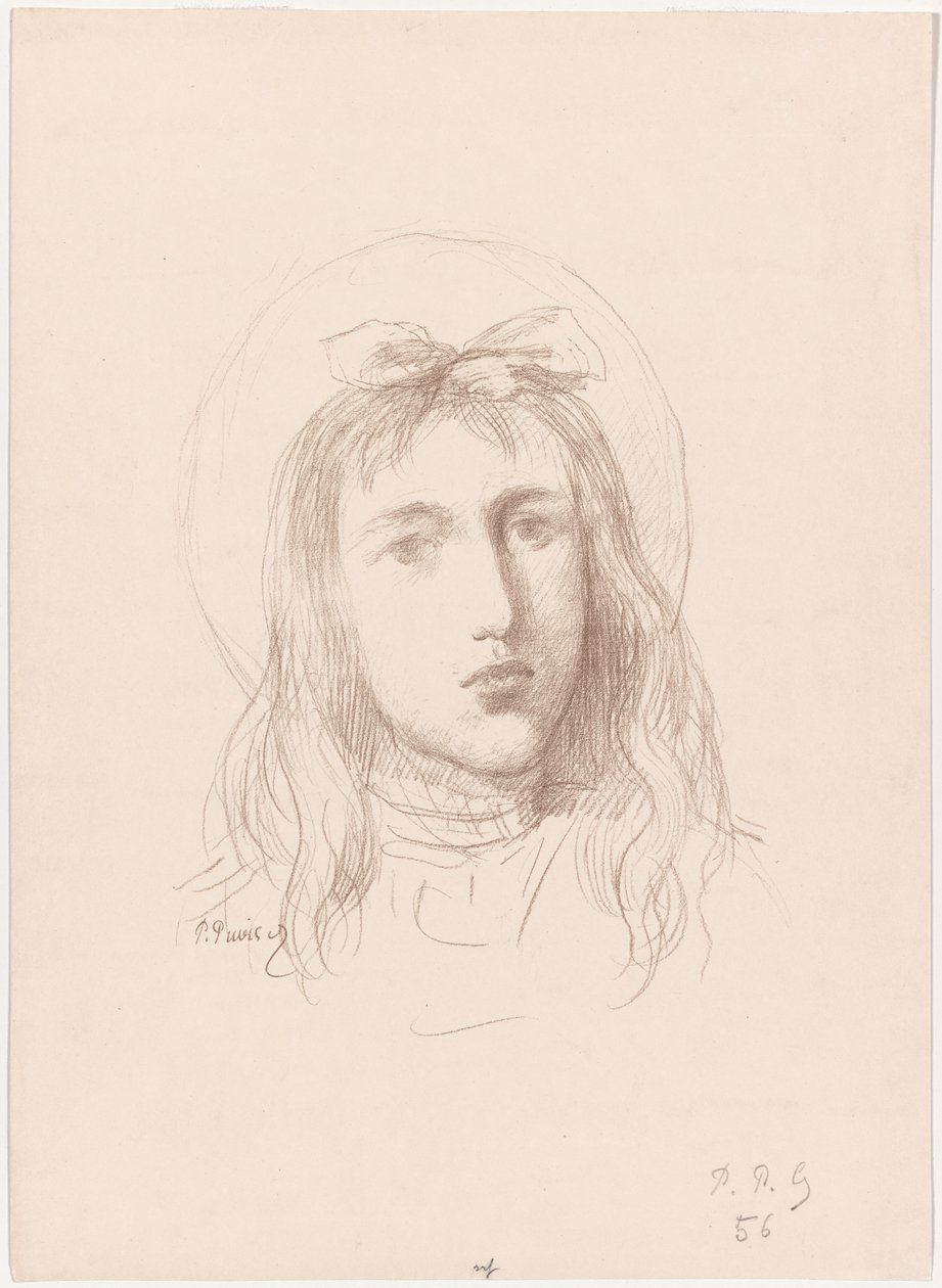 kızın kafası by Pierre Puvis de Chavannes