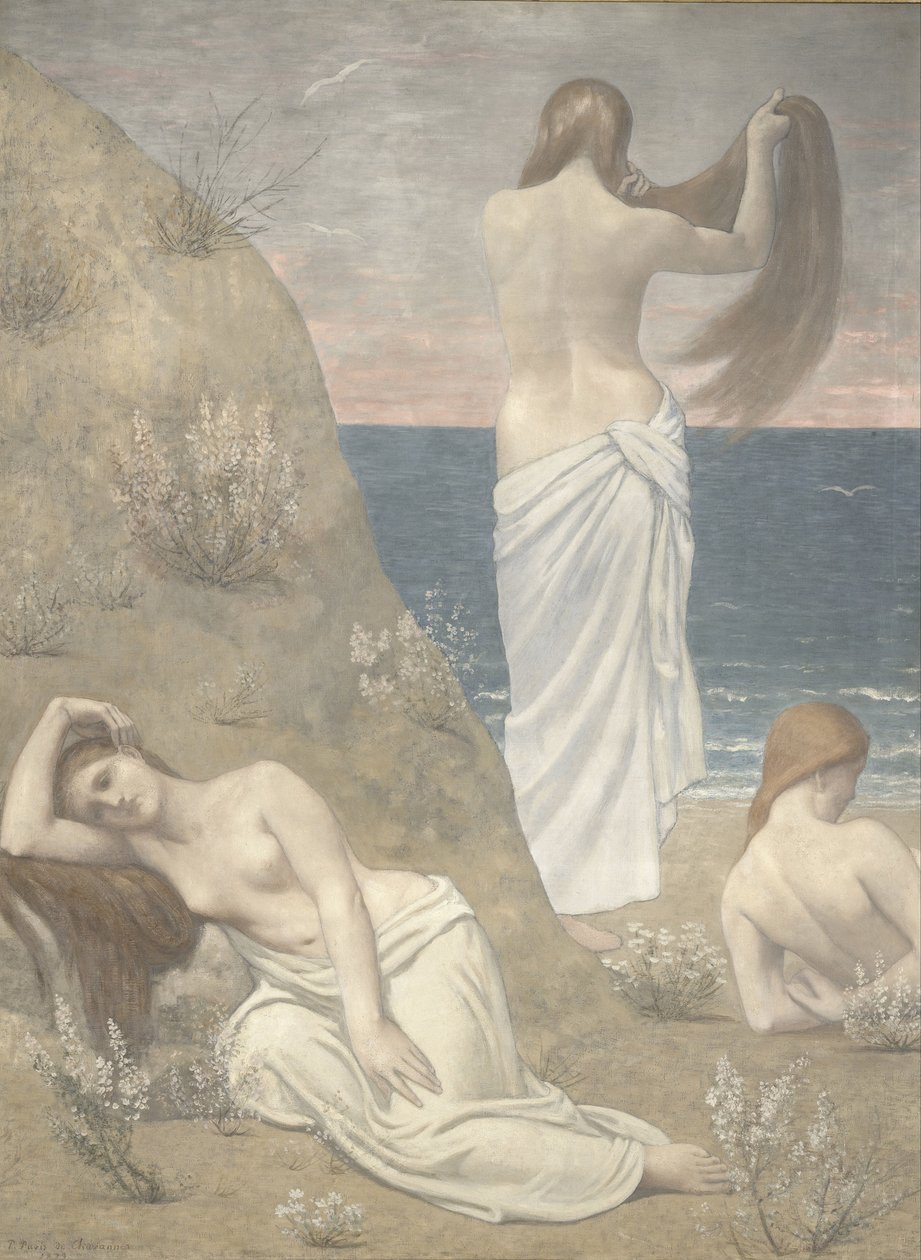 Sahildeki Genç Kızlar, 1887 by Pierre Puvis de Chavannes