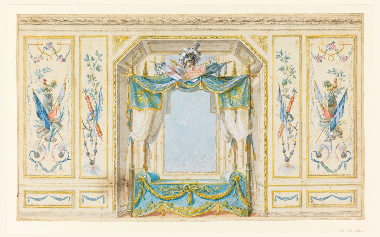 Yatak Odası Duvarının Alcove ile Yükseltilmesi by Pierre Ranson