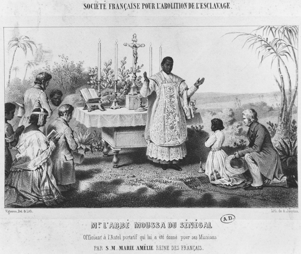 Abbot Moussa, Senegal, 1840 dolayları by Pierre Roch Vigneron