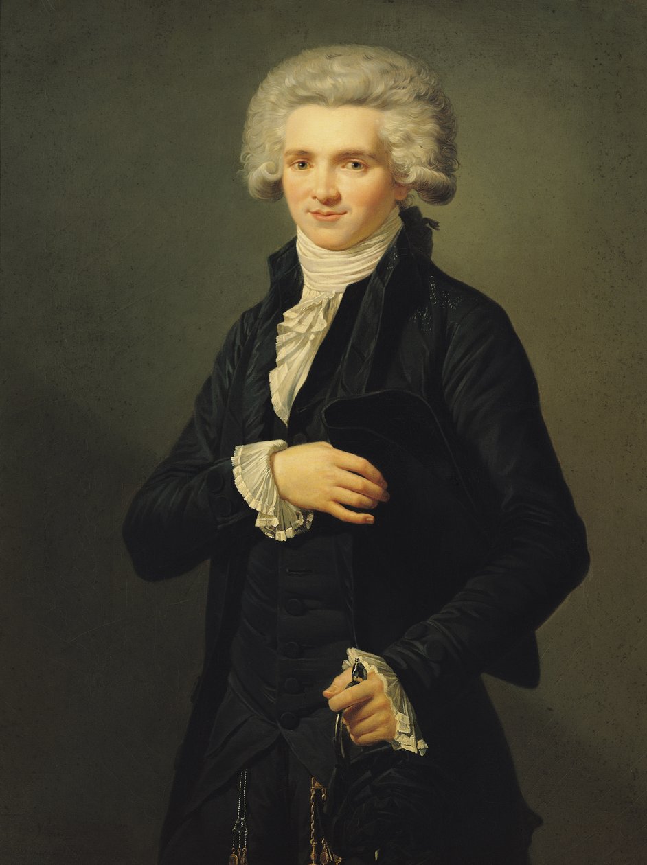 Maximilien de Robespierre (1758-94) 1791 (tuval üzerine yağlı boya) by Pierre Roch Vigneron