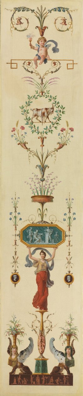 Dekoratif Panel, 1790'lar. by Pierre Rousseau