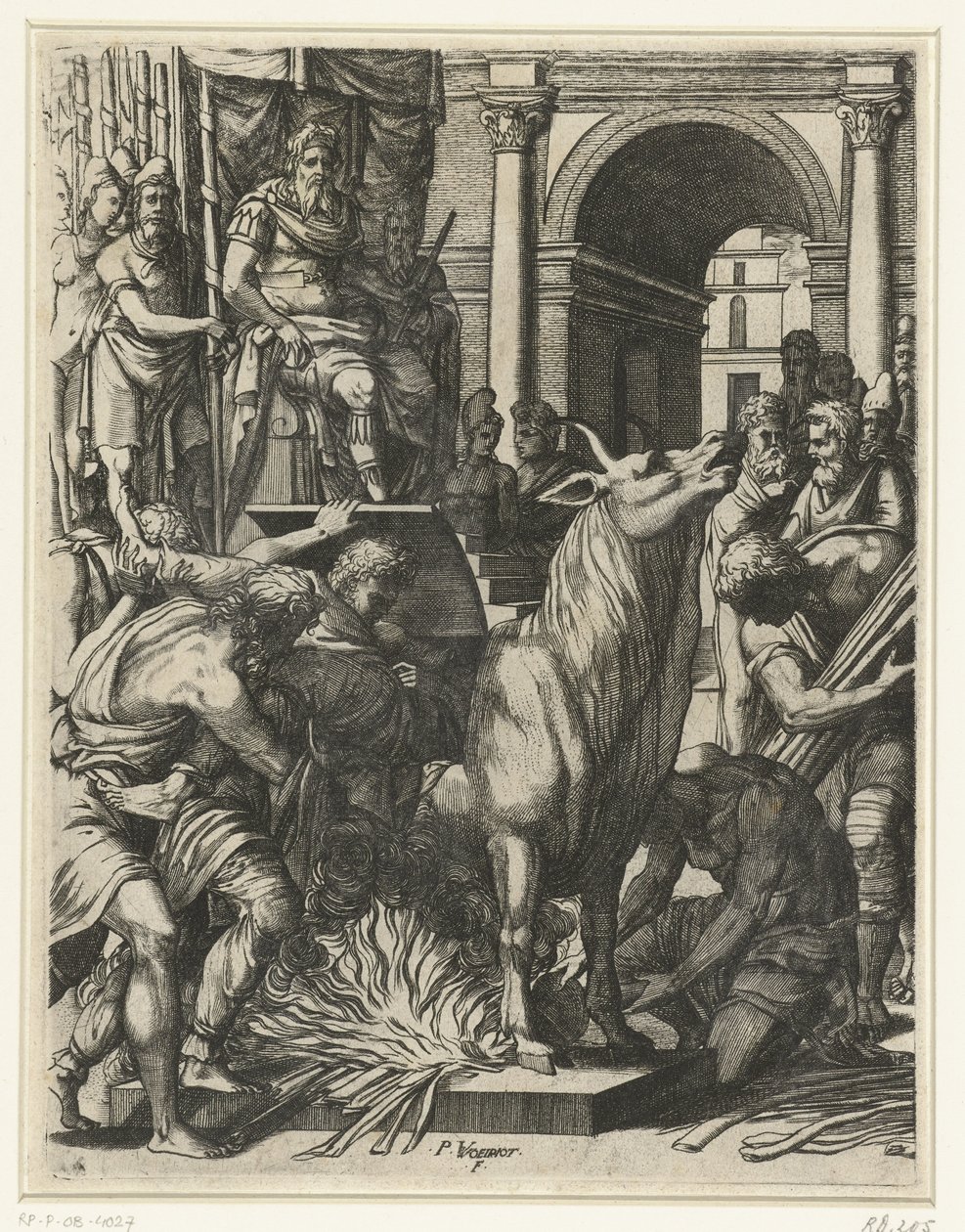 Phalaris Boğası by Pierre Woeiriot (II)