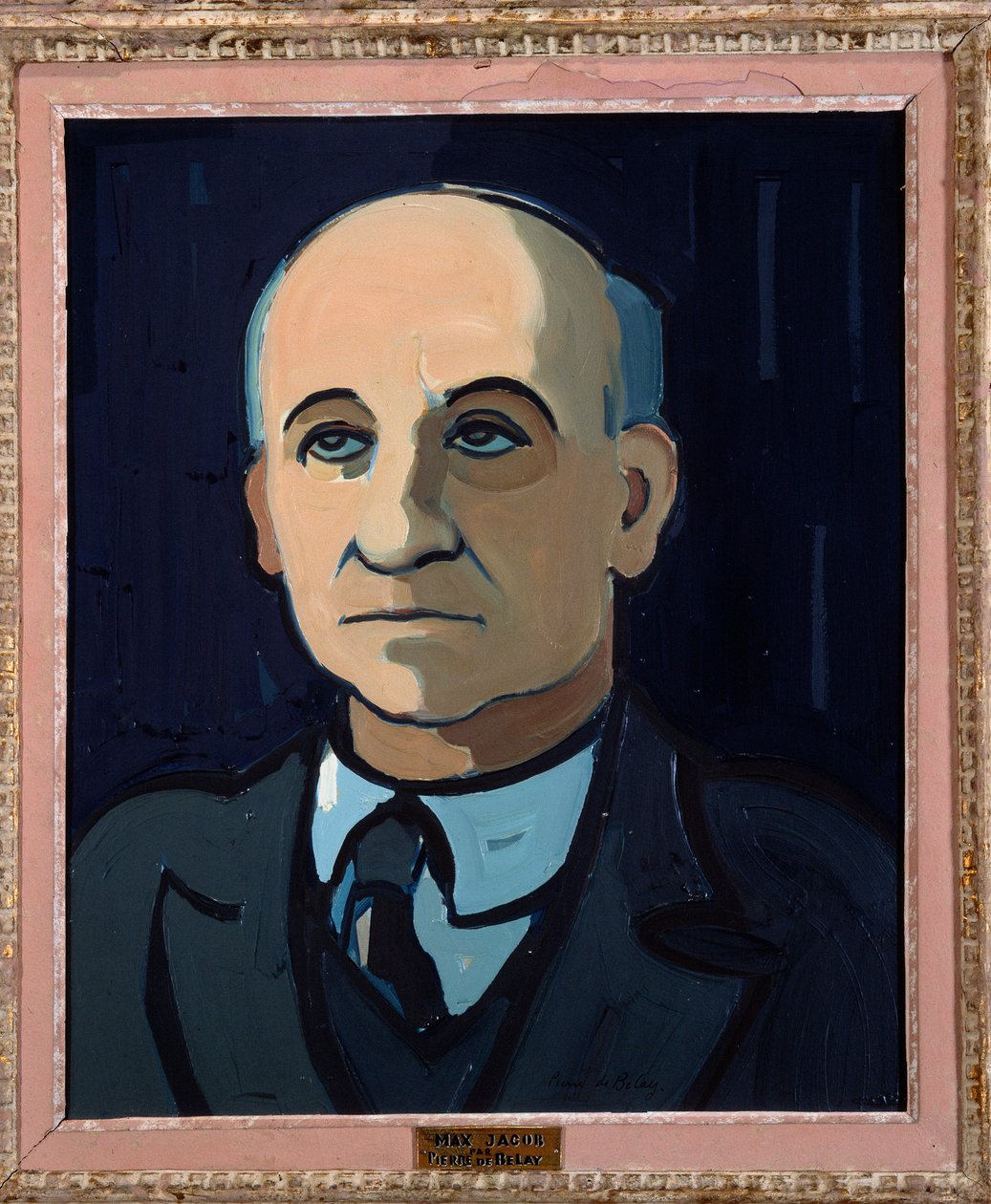 Fransız şair Max Jacob (1876-1944) Portresi Pierre de Belay (1890-1947) 20. yüzyıl Orleans. güzel Sanatlar Müzesi by Pierre de Belay