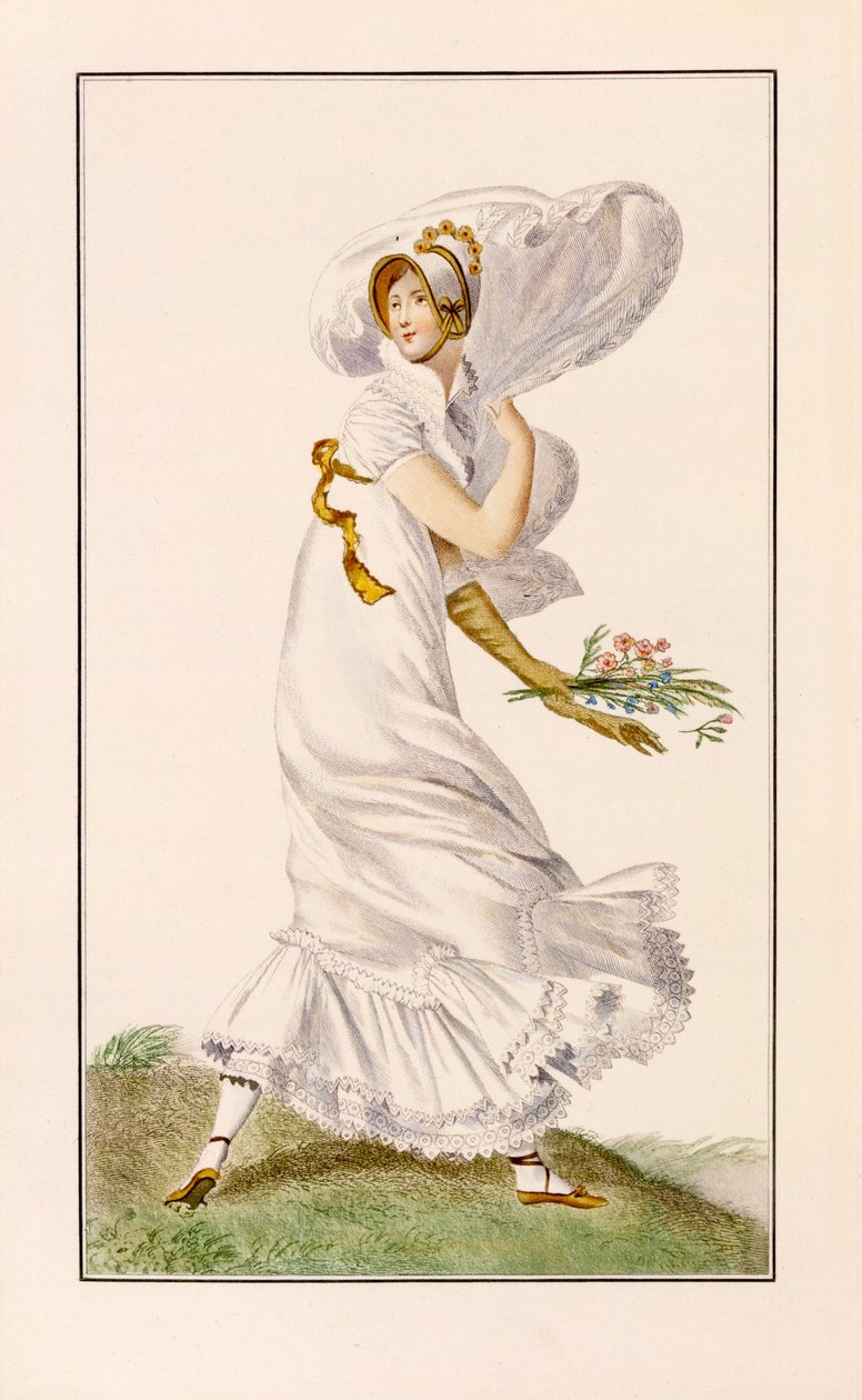 Şifon gezinti elbisesi, 1812 by Pierre de La Mesangere